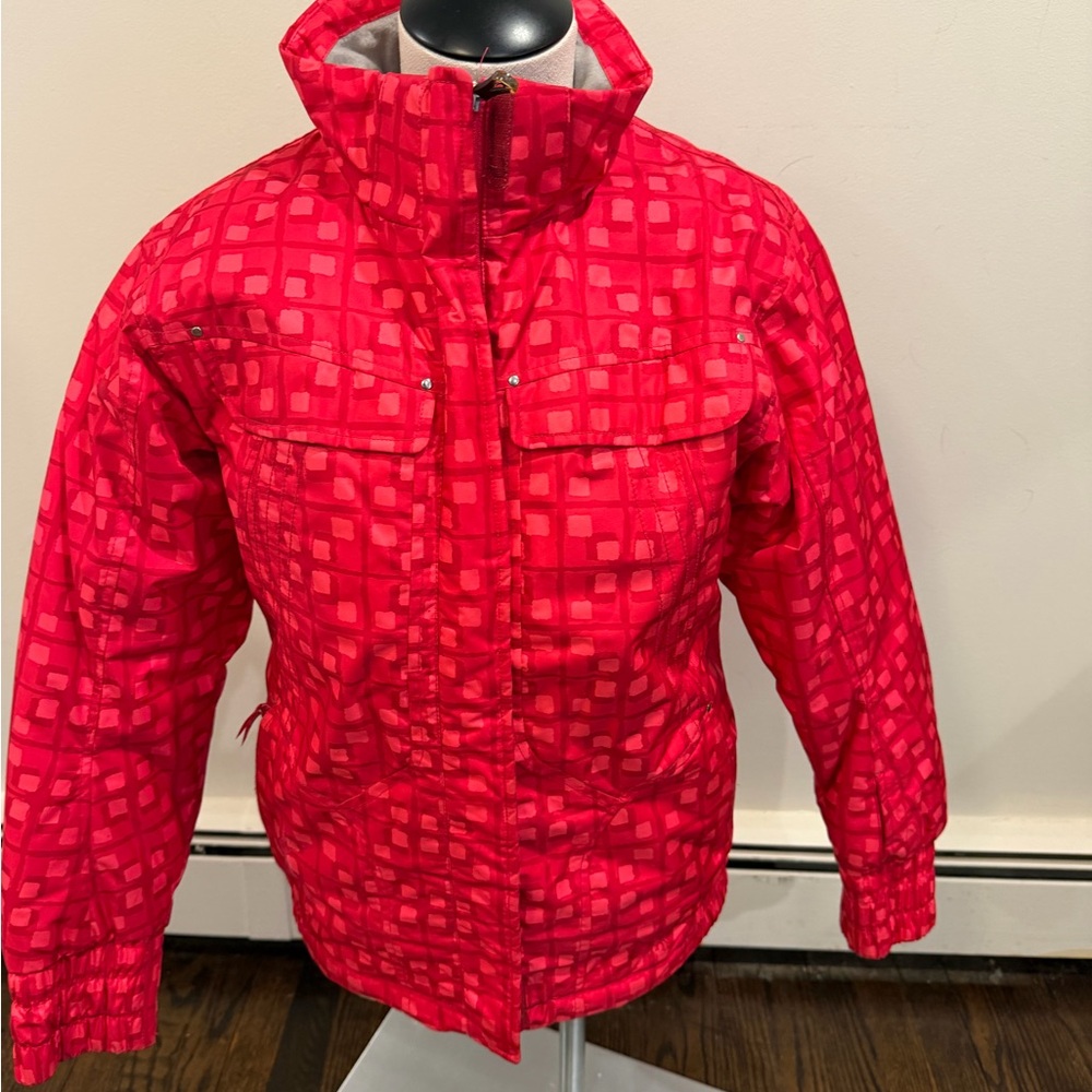 Spyder Vibrant Red Patterned Jacket